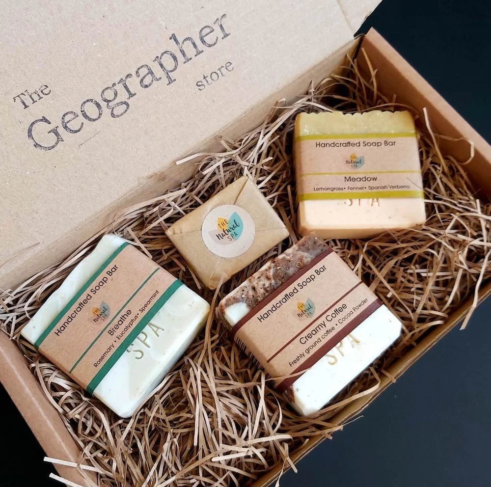 All natural soaps gift box