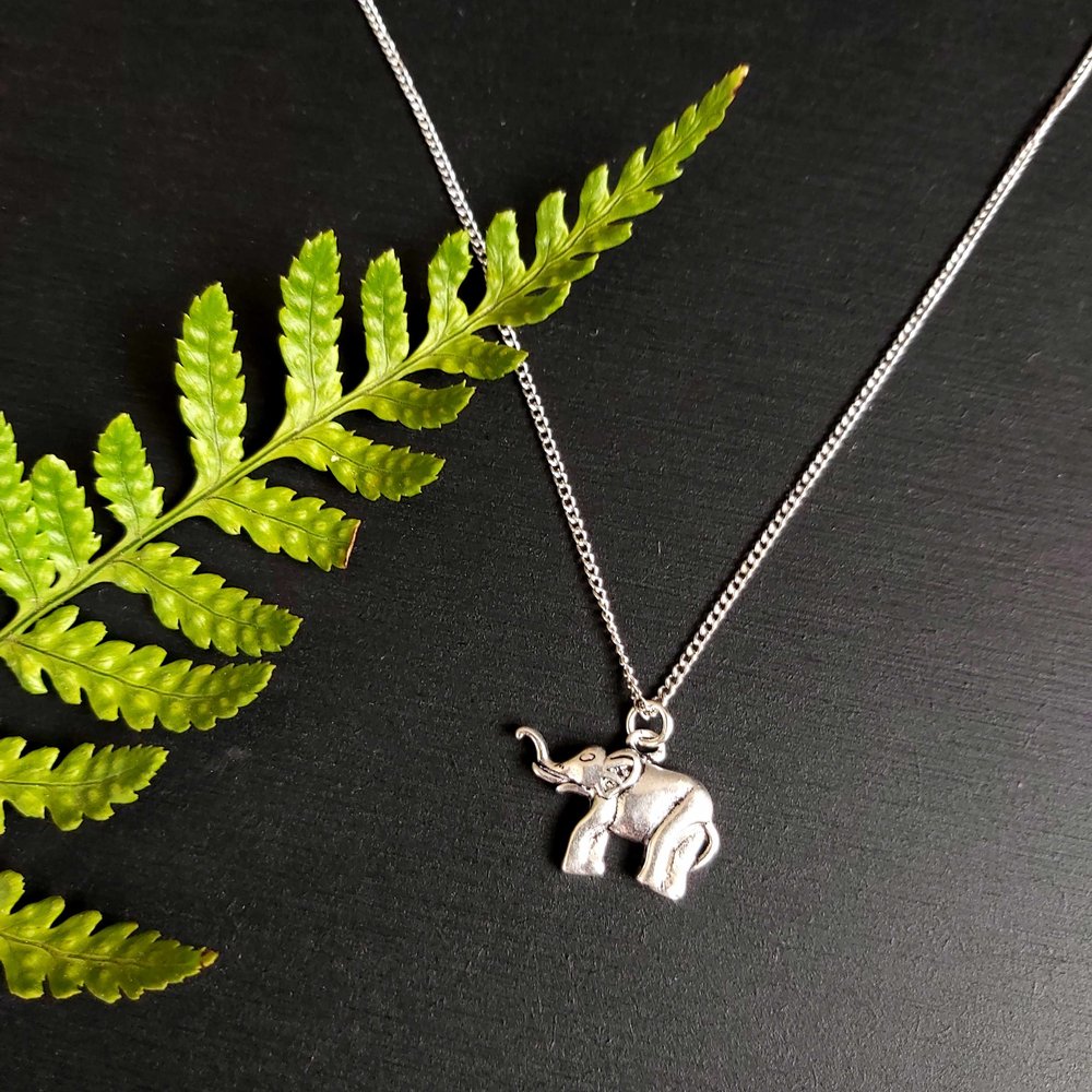 Elephant necklace - ethically made - gold or silver - good luck pendant -  fair trade jewellery — The Geographer store
