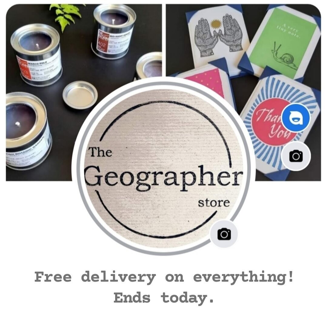 Last chance today to use code FREEDELIVERYOFFER at checkout. 

And here are some of our best-selling items over the last week. 

The Geographer 🌎 ethical and eco-conscious gifting 🌱 sustainably packaged 
.
.
.
.
.
.
#thegeographer #geography #giftb