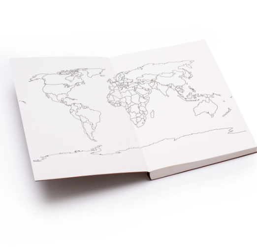 World travel journal - 100% recycled from Trouvaille