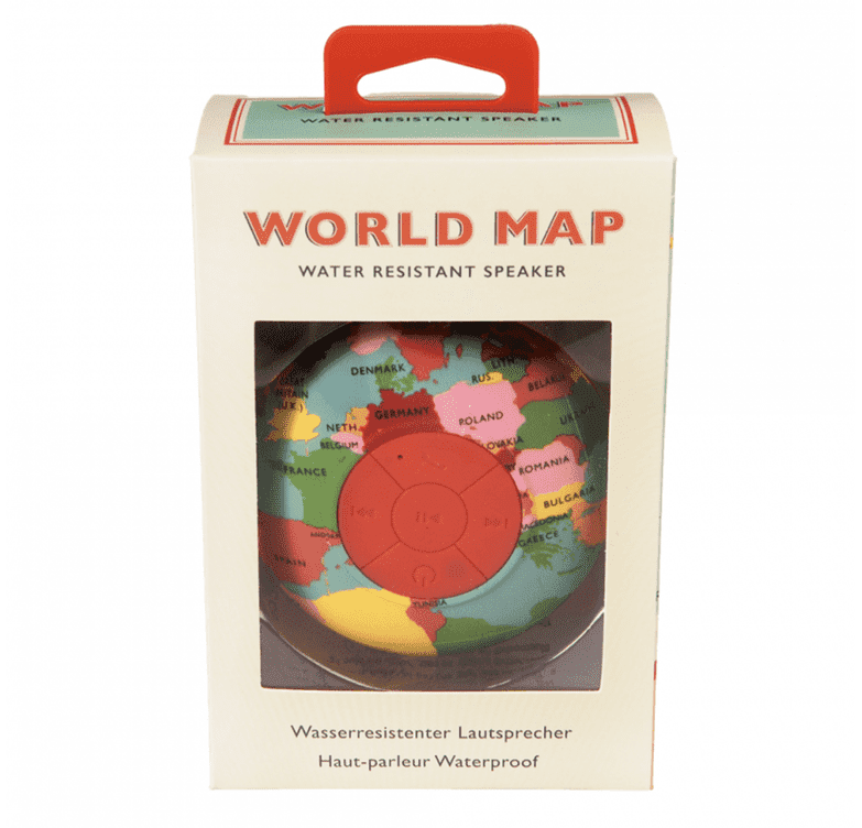 World map bluetooth shower speaker rex london