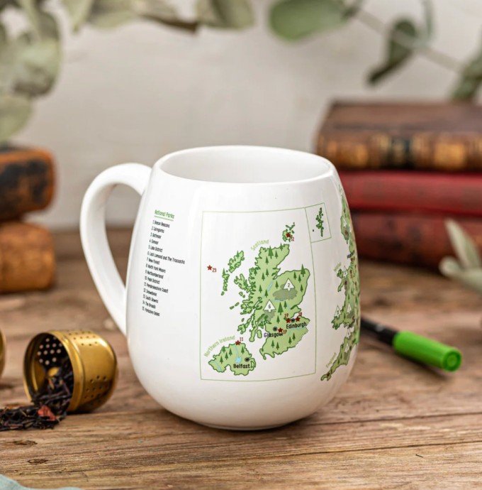 UK Explorer colour in ceramic mug