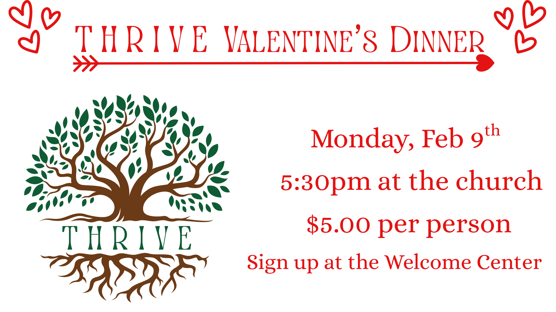 THRIVE - Valentine's Dinner