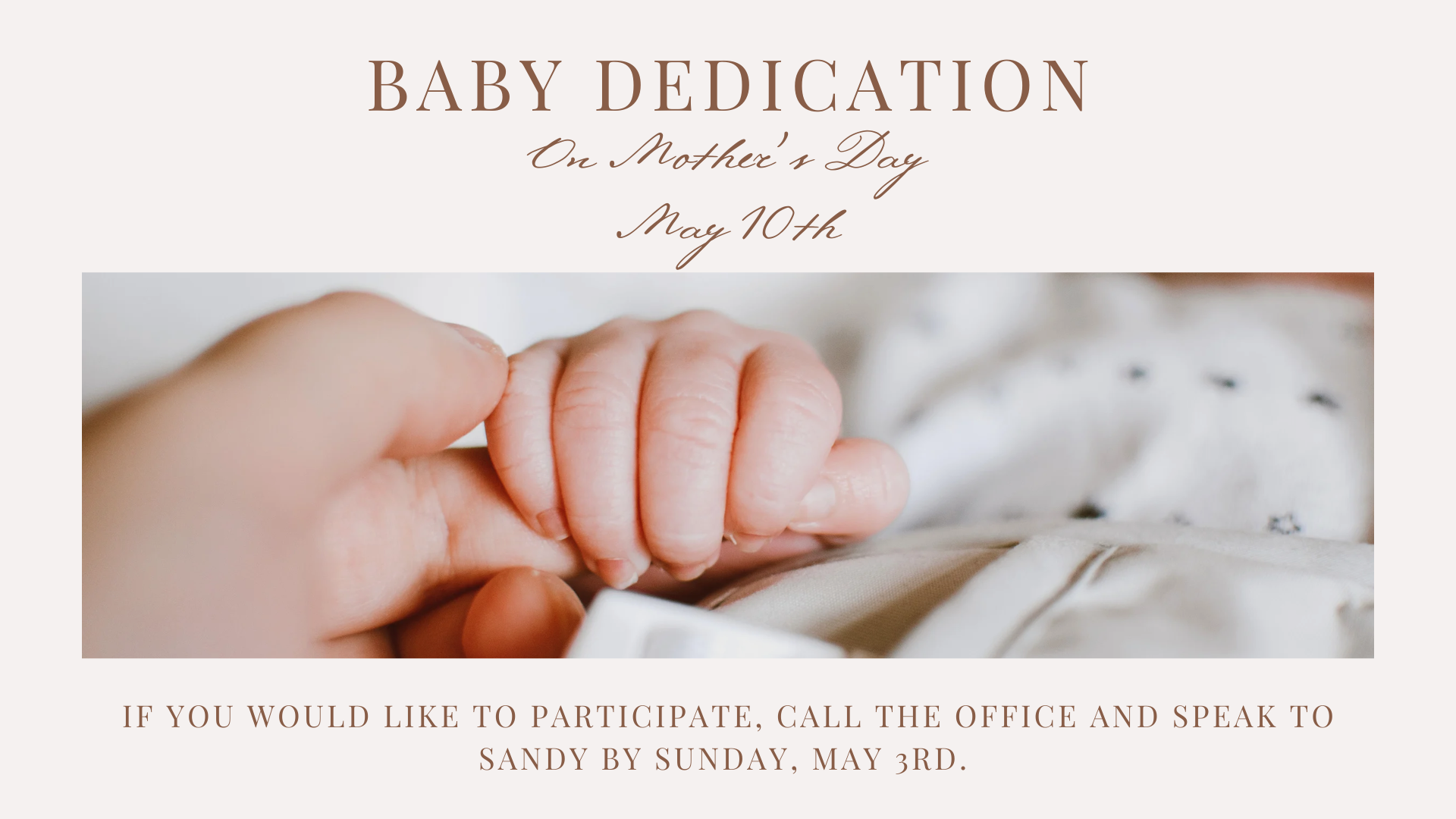 Baby Dedication
