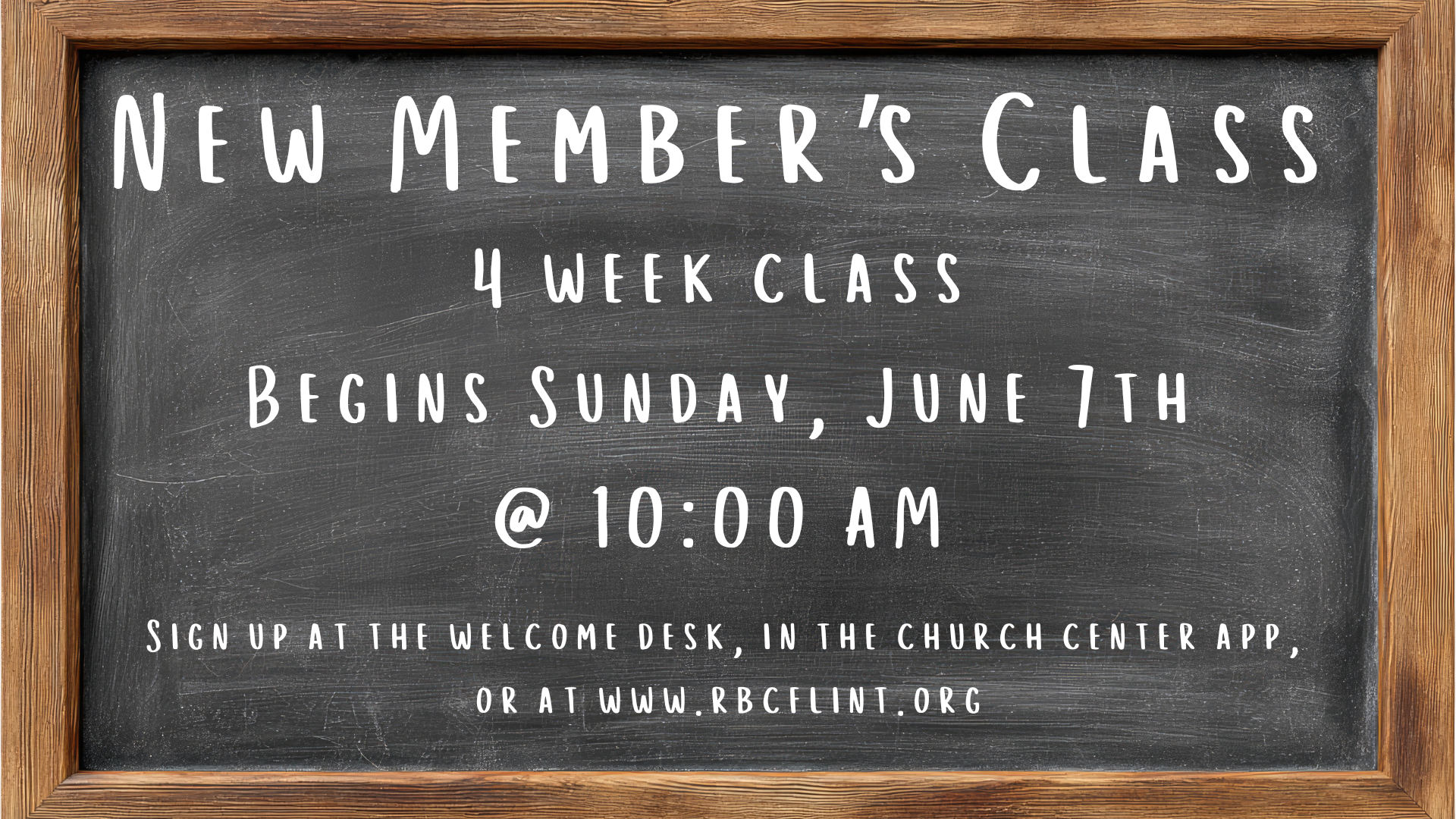 New Member's Class