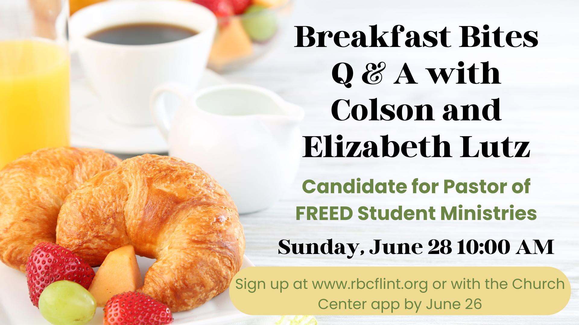 Breakfast Bites Q&amp;A with Colson &amp; Elizabeth Lutz
