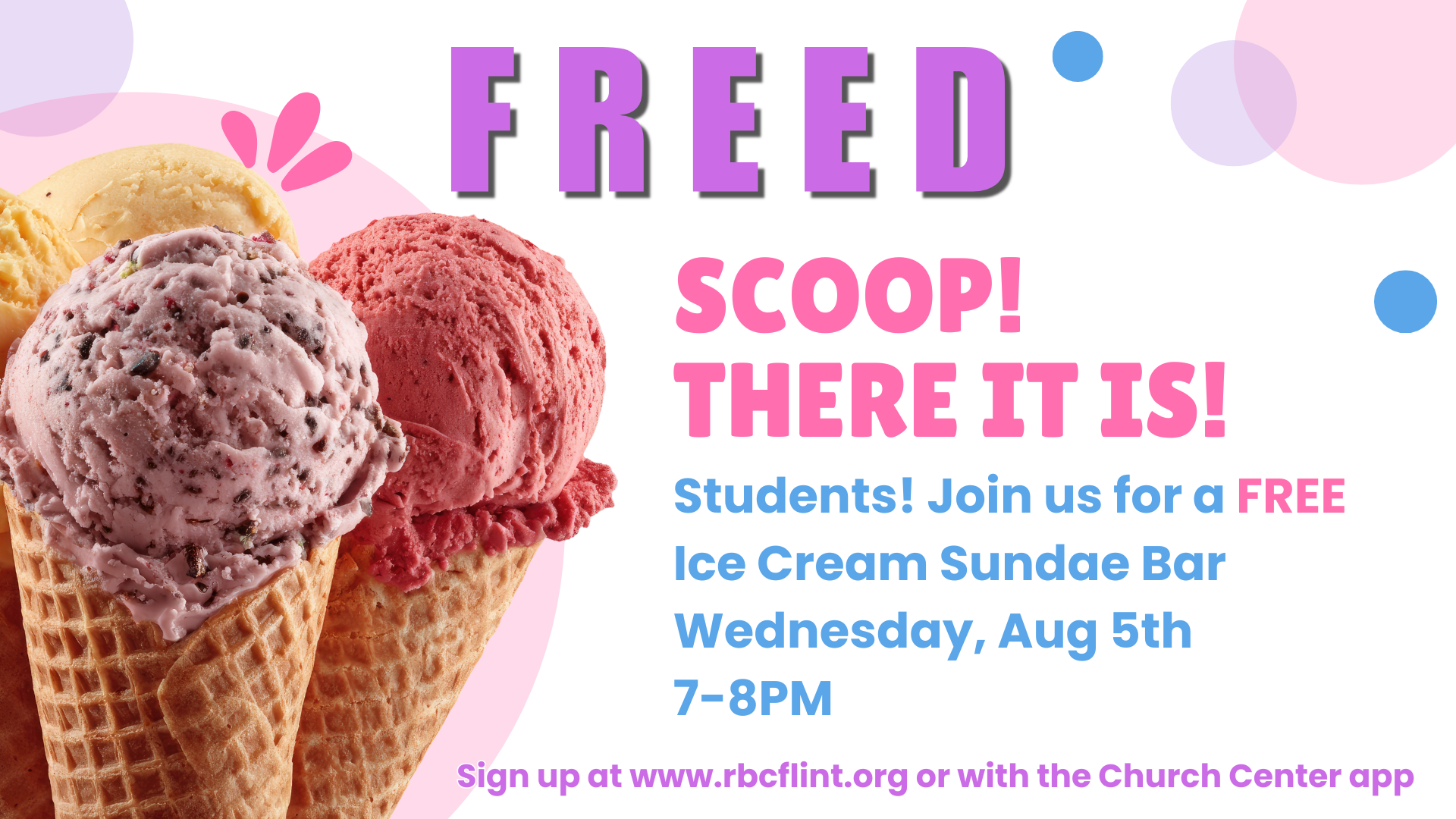 F.R.E.E.D. Scoop! There it is!
