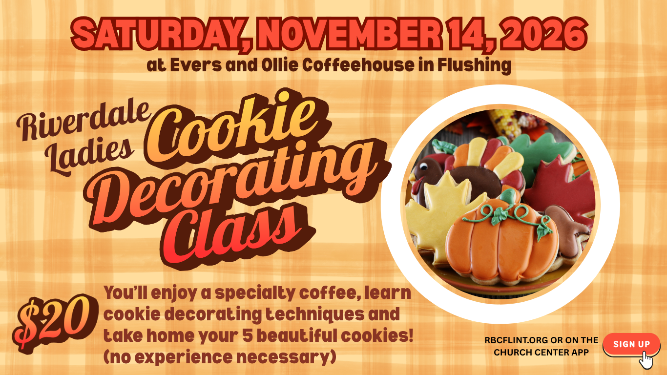 Riverdale Ladies’ Thanksgiving Cookie Decorating Class - 10:00 AM