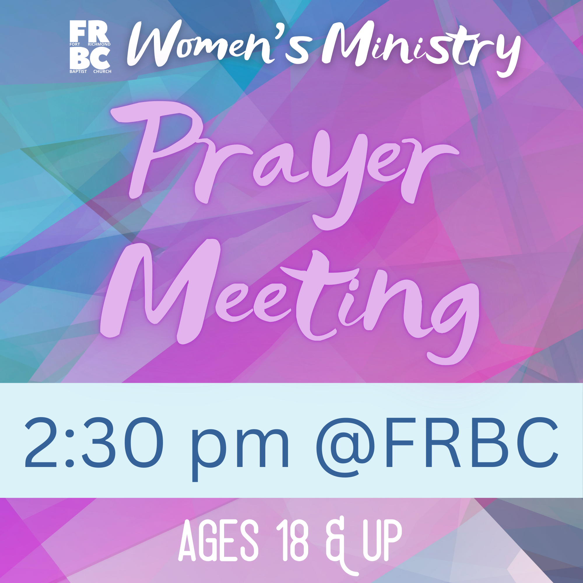 Ladies Prayer Meeting 