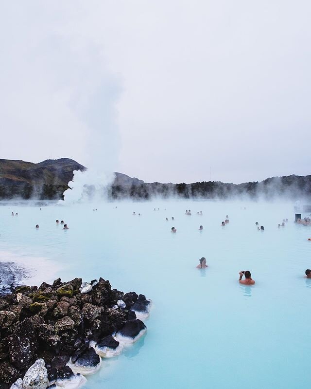 Icy blue waters contrasted by a dark volcanic landscape have made the Blue Lagoon one of the most iconic tourist destination in Iceland. The waters of the Blue Lagoon are filled with rich minerals like silica and sulfur- giving it healing and therape