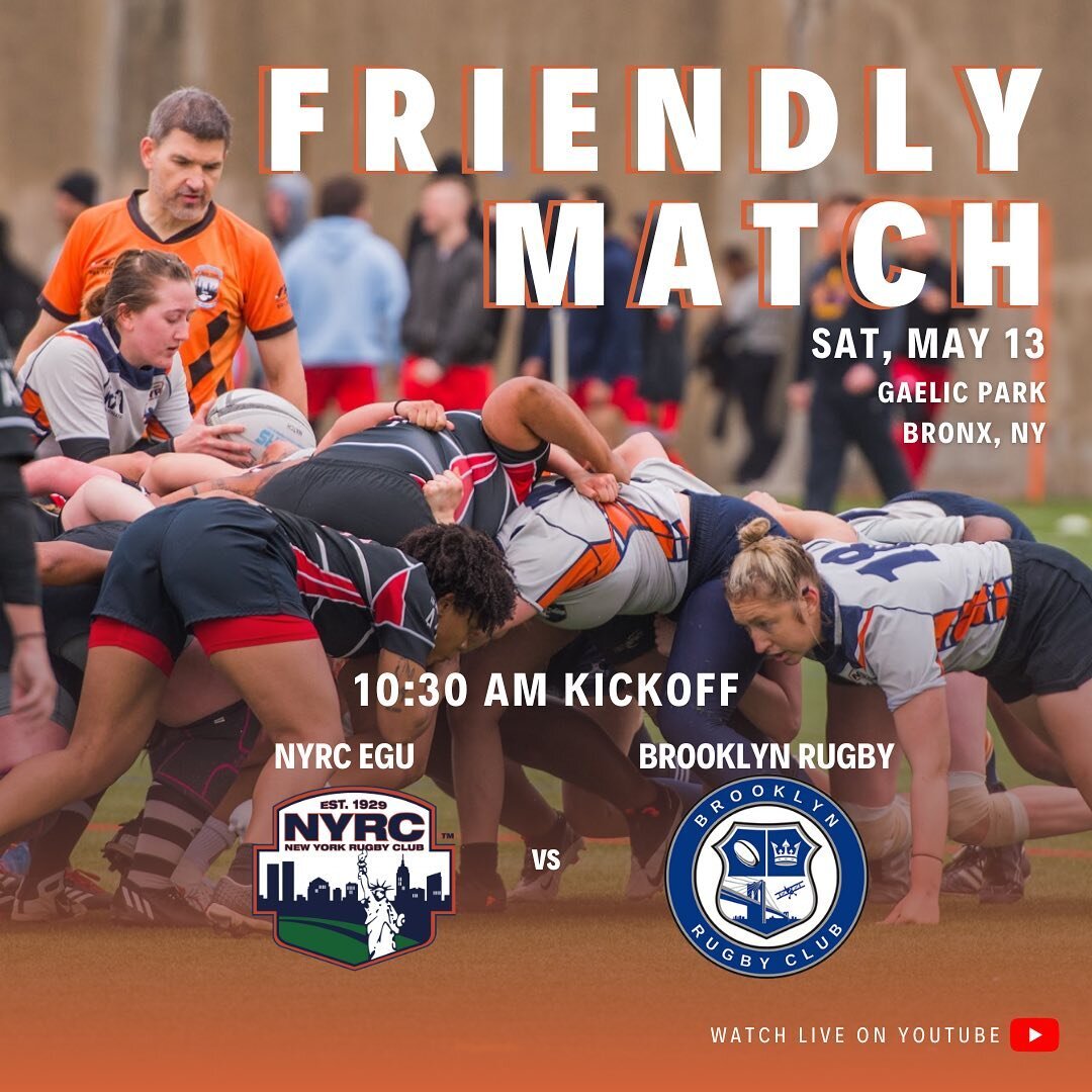 DOUBLE HEADER AHEAD! This weekend our team will take on @brooklynwomensrugby and @allbluesrugby at our new home field, Gaelic Park. The EGU game kicks off at 10:30 am, and then WPL game will play at 1:00 pm. It&rsquo;s not too late to buy tickets! Ch