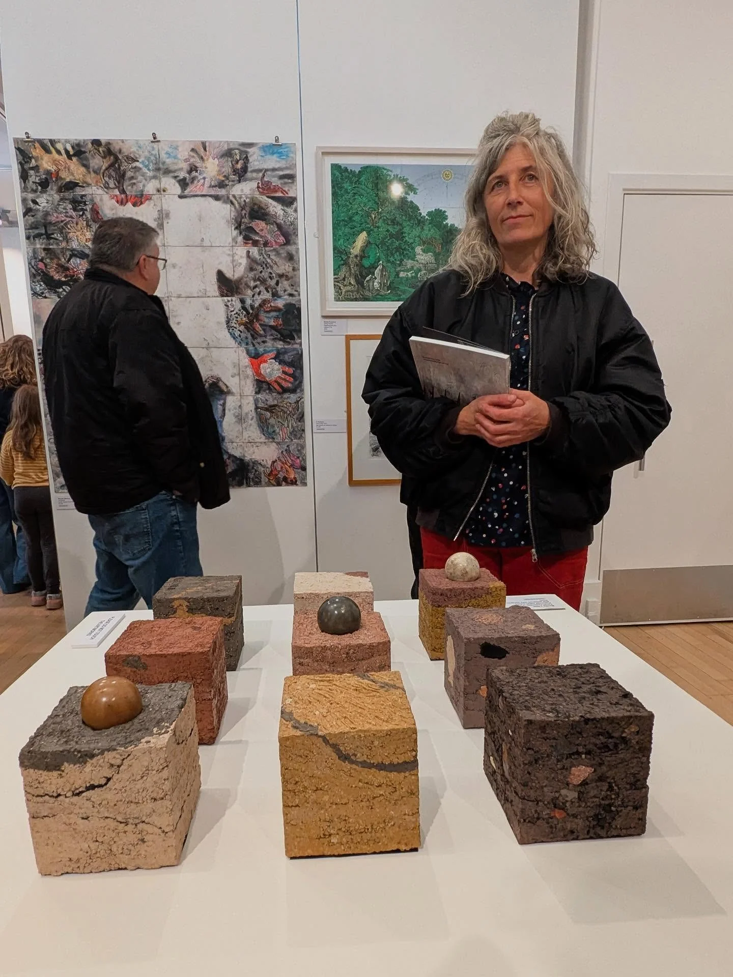 Bringing the landscape into the gallery - We had a fabulous time at the Scottish Landscape Awards @kirkcudbrightgalleries and I&rsquo;m humbled to be showing Earth Assembly (Fife) alongside such a magnificent group of artists in a beautifully curated