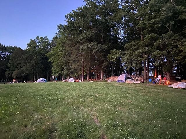 The campground is looking lively tonight! A reminder that we are open for business!! $24 for two adults. Two children
$10 additional adults 
Pull in to a spot and our camp host will come by to collect your fee. 
We have PLENTY of room for tent camper