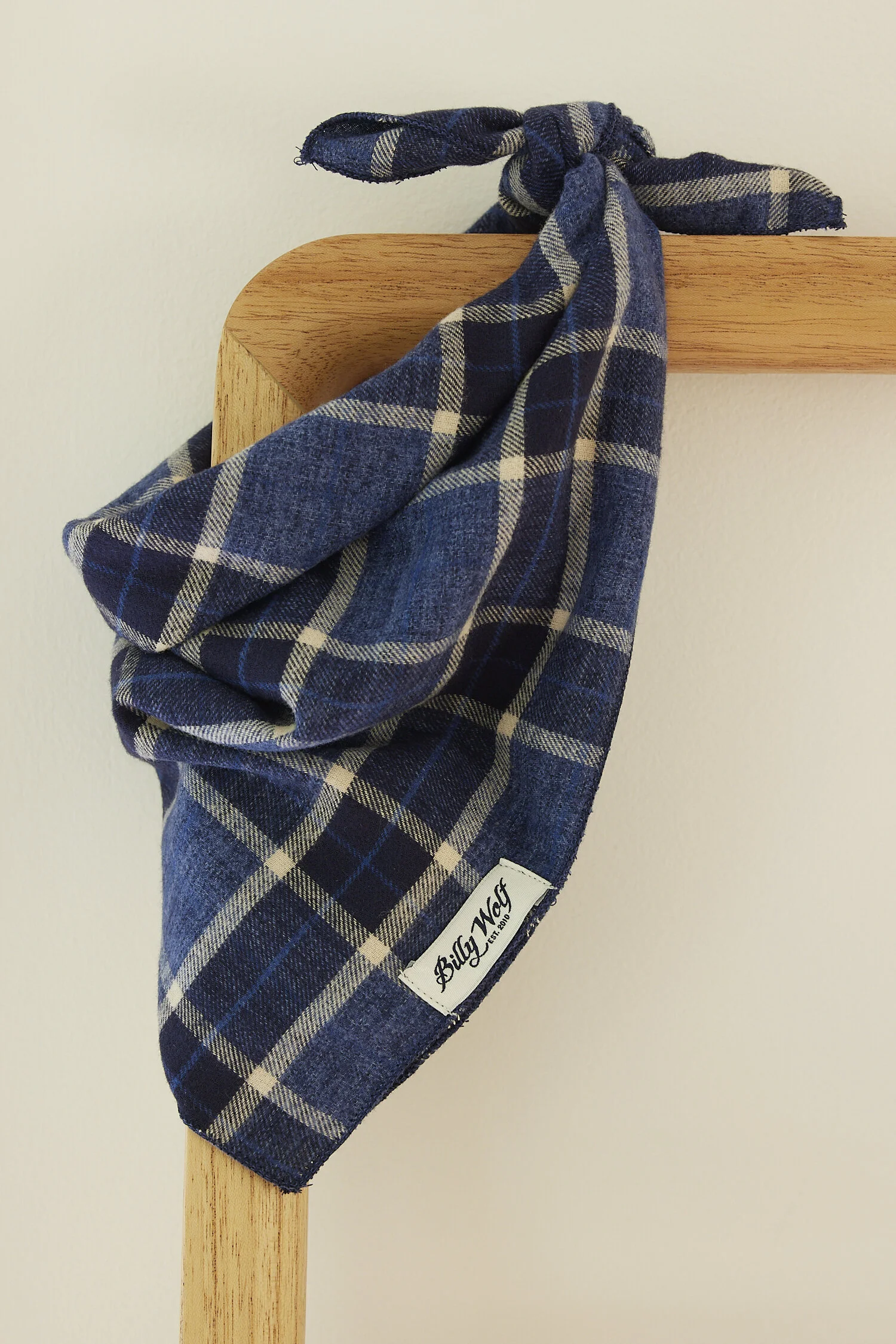 blue plaid bandana