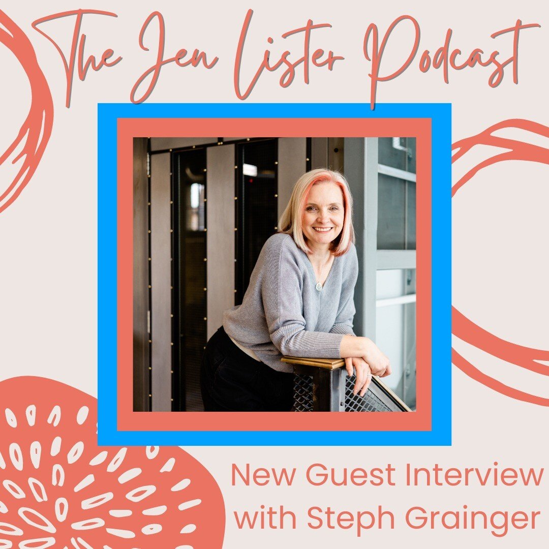 New episode of The Jen Lister podcast with special guest Steph Grainger is up now!

Steph embraces change in both her personal and business life and she ensures she does not stay in a situation which is making her unhappy. 

We discuss why so many pe