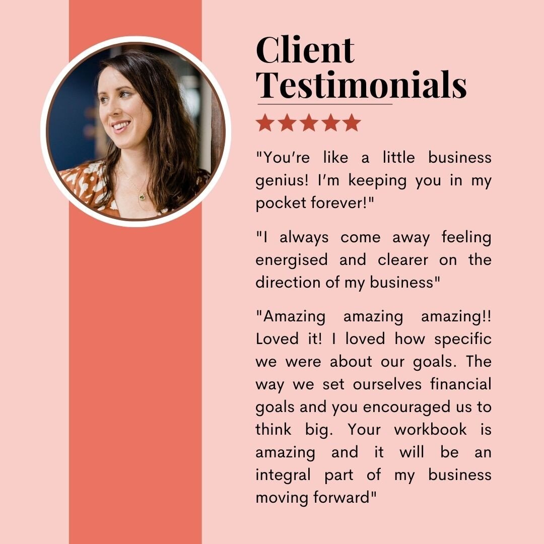 Here are some comments from clients by the way! 

I love what I do, I am so passionate about my client&rsquo;s businesses and building not only their business, but their personal goals into what we do.

I know it can be scary to approach or consider 