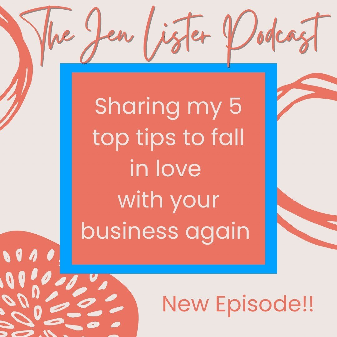 This episode is inspired by all of the love that February and Valentine's Day brings! 😍

So if you're feeling uninspired or burnt out by your business, this episode is here to help you get the love back!

I've got 5 top tips to help you fall in love