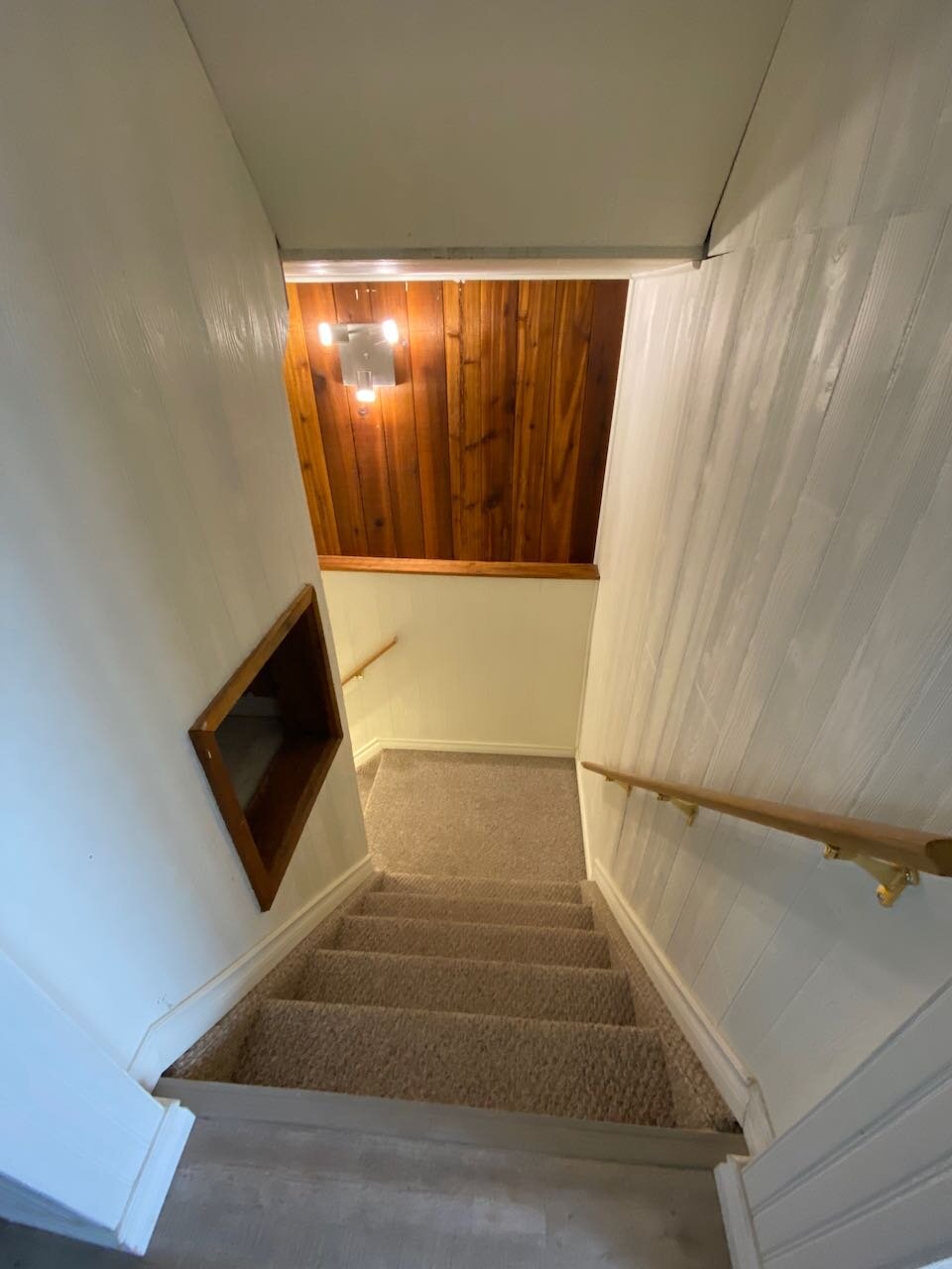 Stairs down to the basement