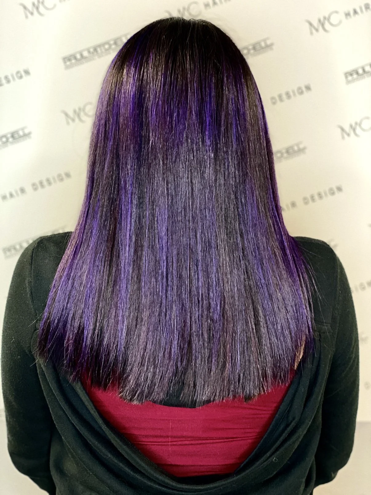 Purple hair extensions — Mac Hair Design