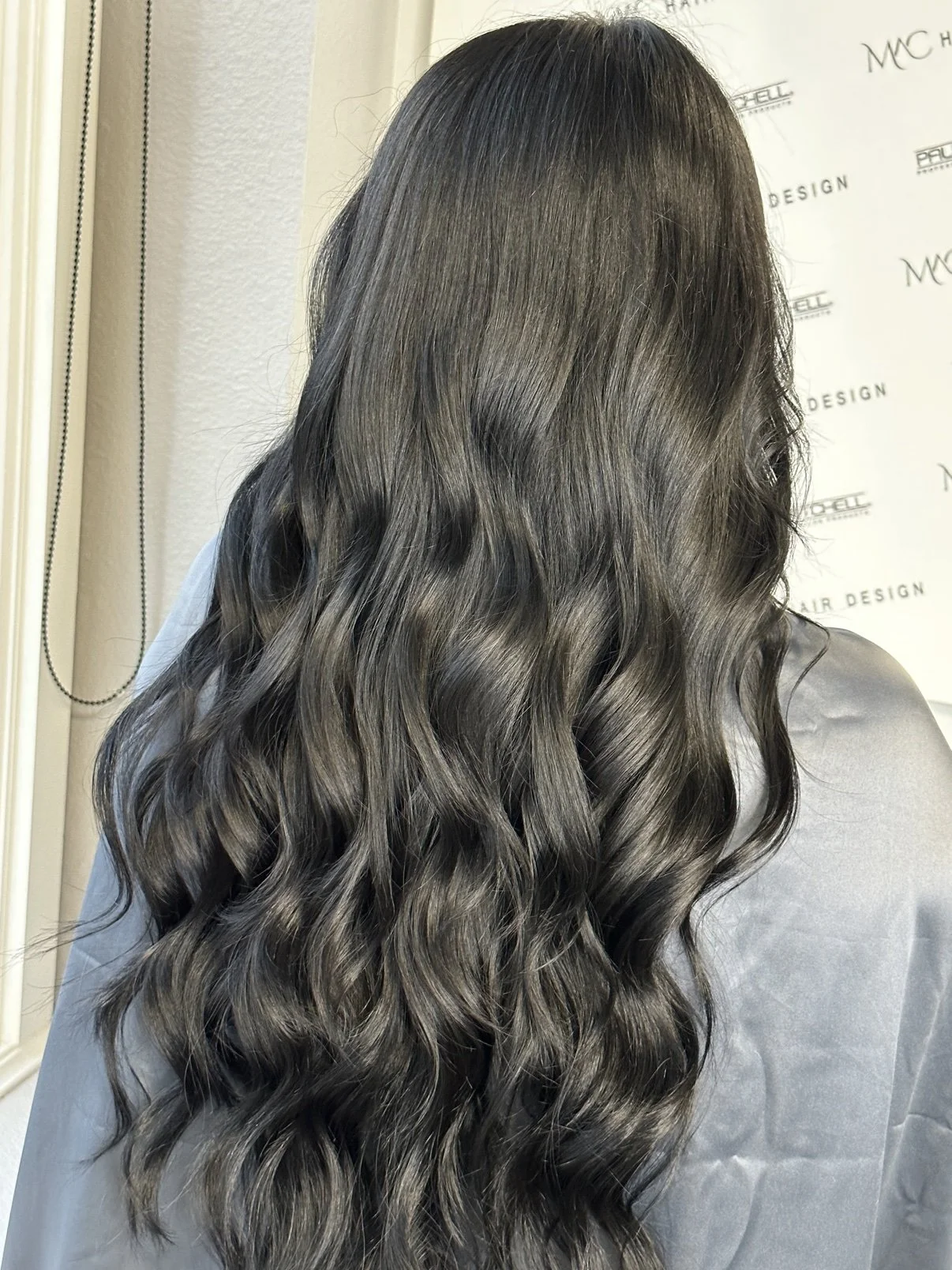 Dark ash brunette extensions — Mac Hair Design