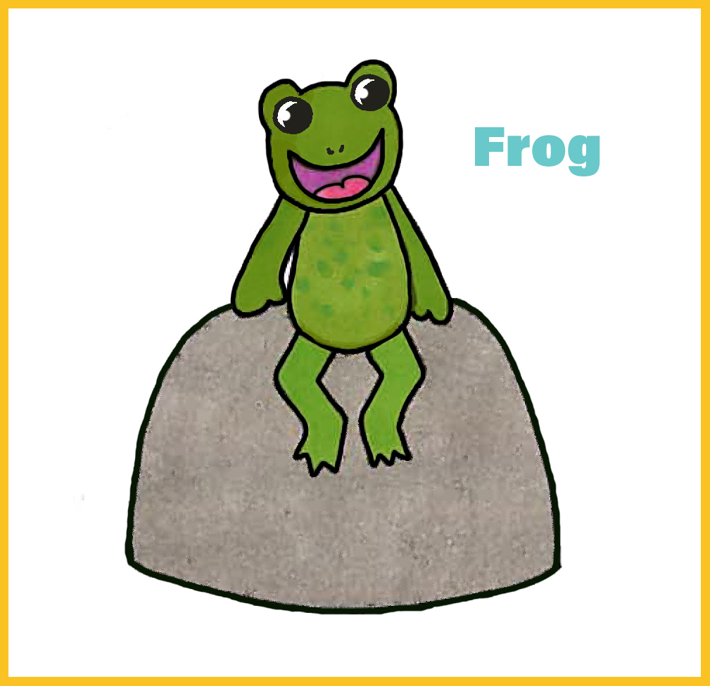 SuperScrubbles-frog-rock-yellowborder.png