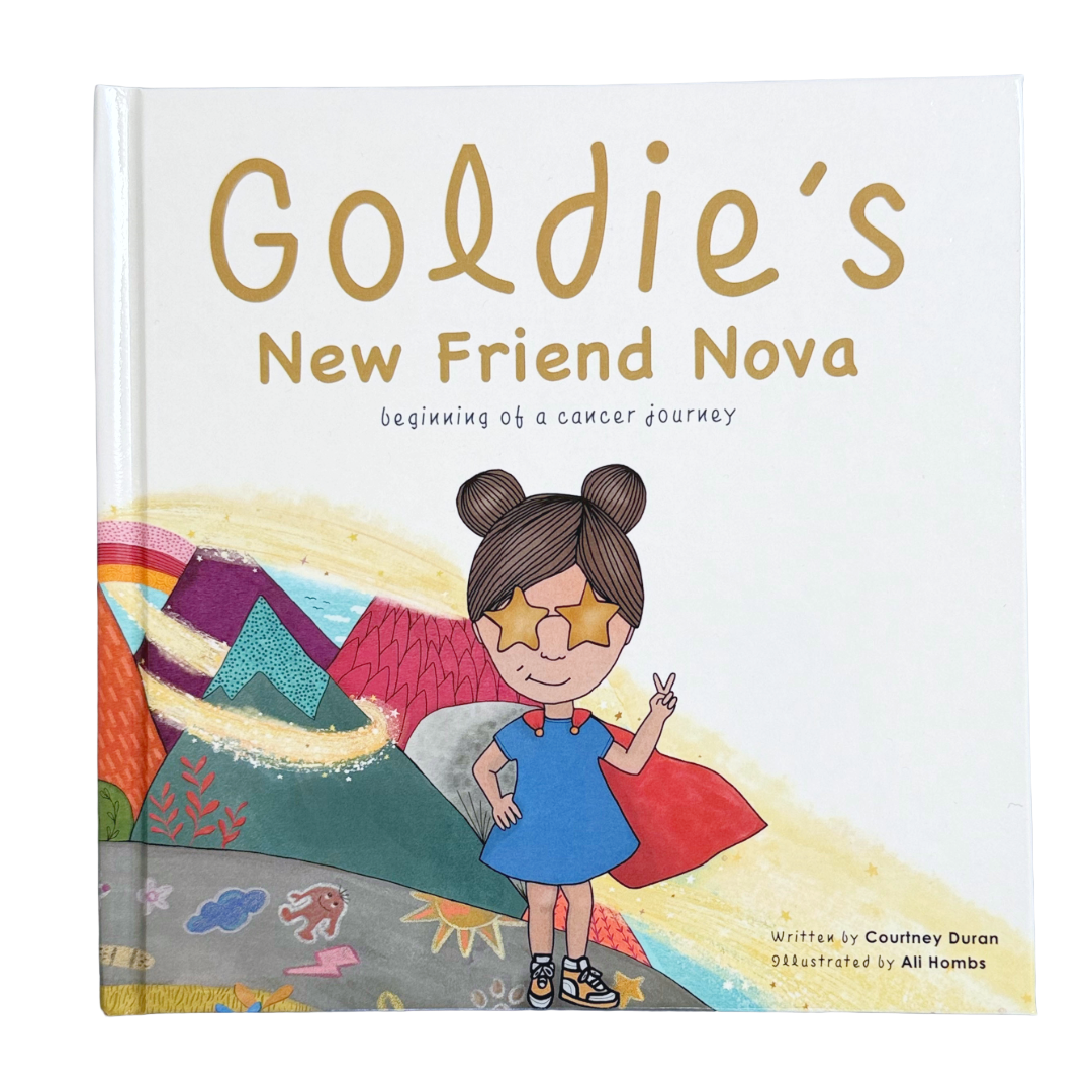 Goldie's New Friend Nova Book Cover for Super Scrubbles store