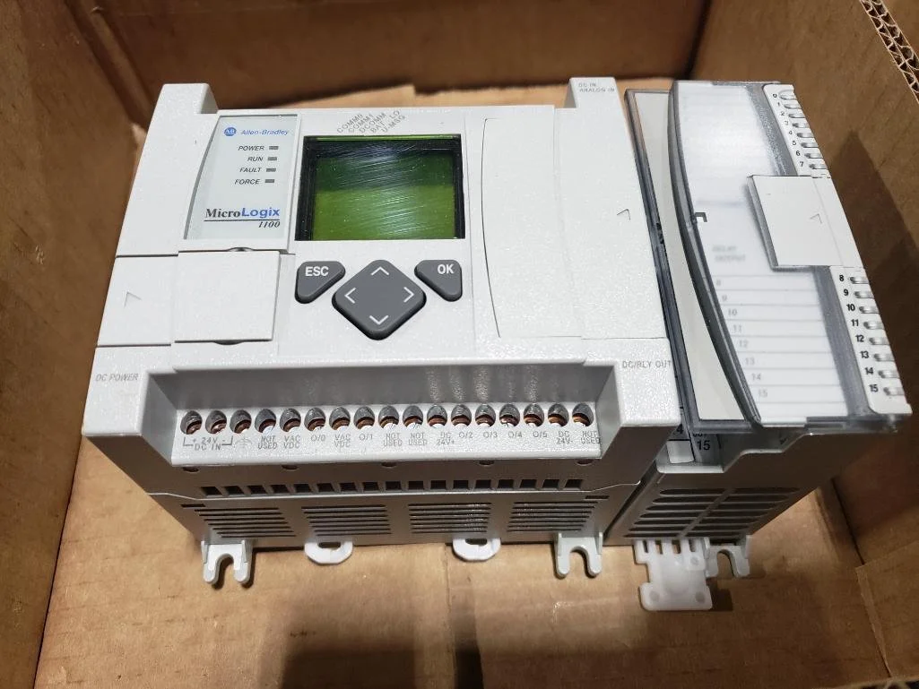 Allen-Bradley MicroLogix 1100 PLC with 1762-OW16 Output Module