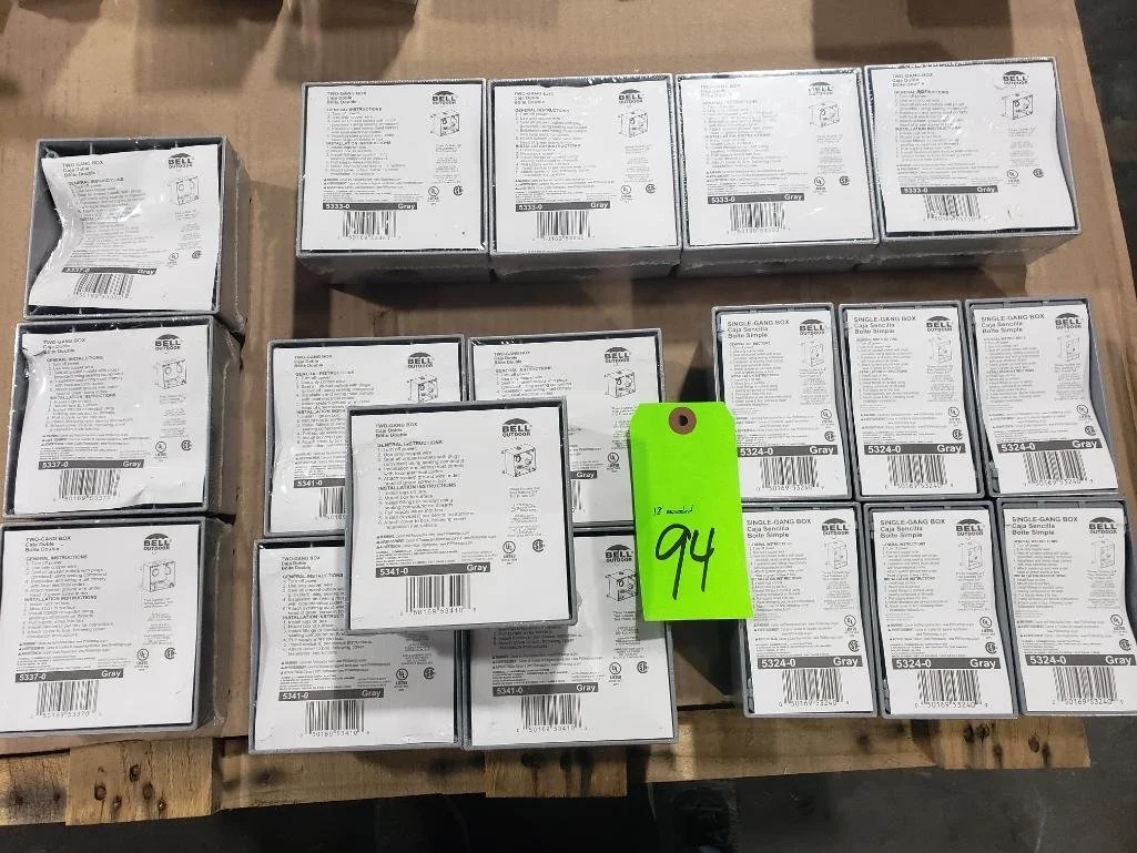 Qty 18 - Assorted. Bell Outdoor Weatherproof Electrical Boxes