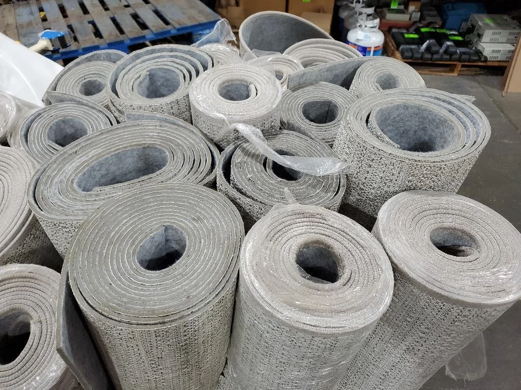 Crate of Flooring Rolls