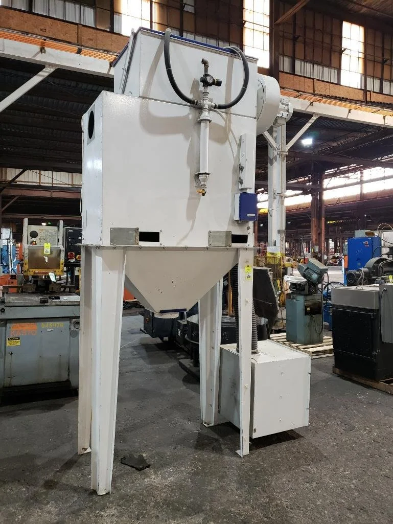 Dust collector on stand.
