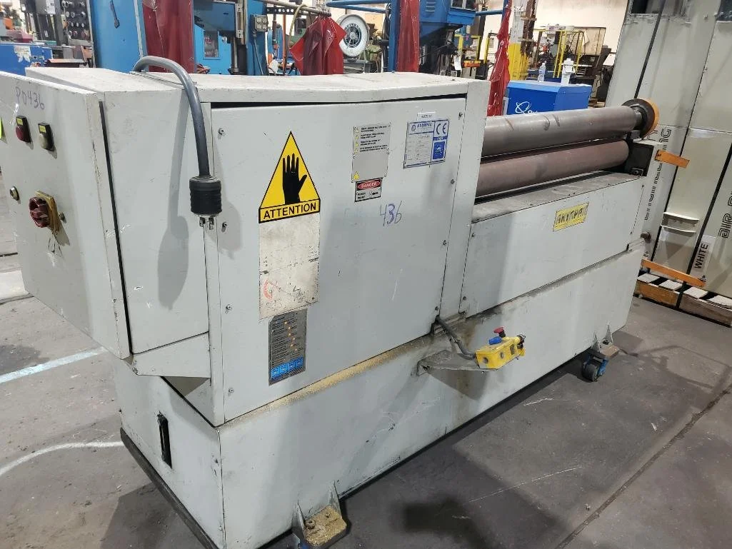 Akyapak 3-Roll Plate Rolling Machine. Model ASM-H130X1250. Serial H130-010. 3ph 480v. Mfg 2004.
