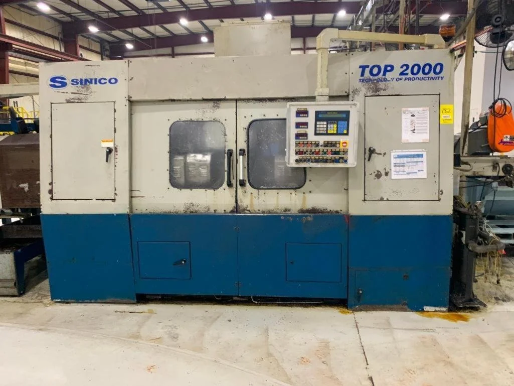 Sininco Sin-O-Matic TOP2000 Twin spindle CNC cutting machine.