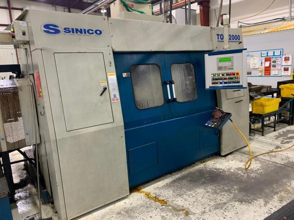 Sininco Sin-O-Matic TOP2000 Twin spindle CNC cutting machine.