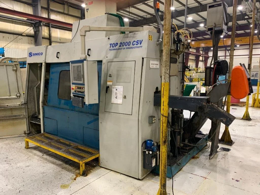 Sininco Sin-O-Matic TOP2000 Twin spindle CNC cutting machine.