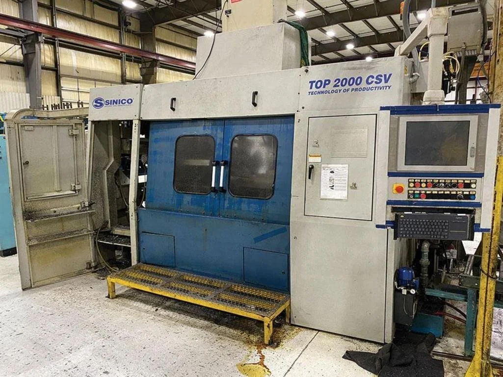 Sininco Sin-O-Matic TOP2000 Twin spindle CNC cutting machine.