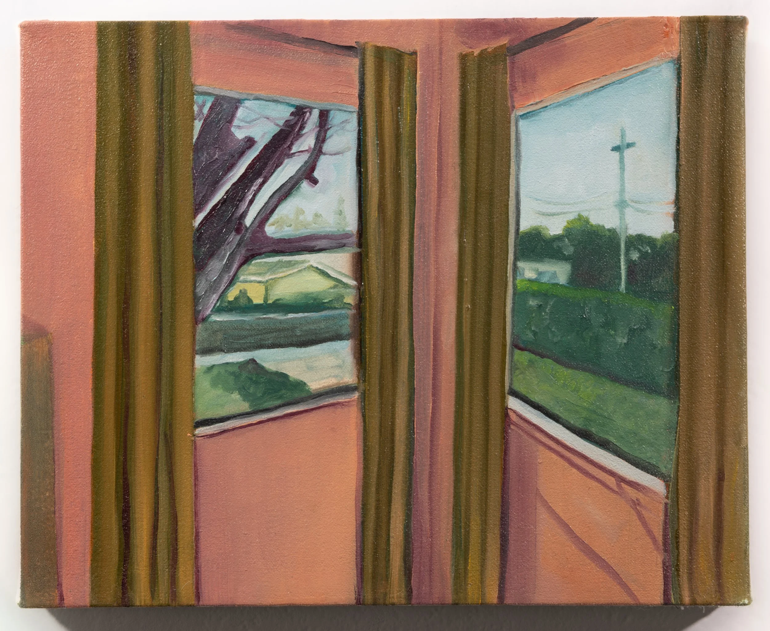 "Two Worlds." Oil on canvas. 10 x 8 inches. 2025. 