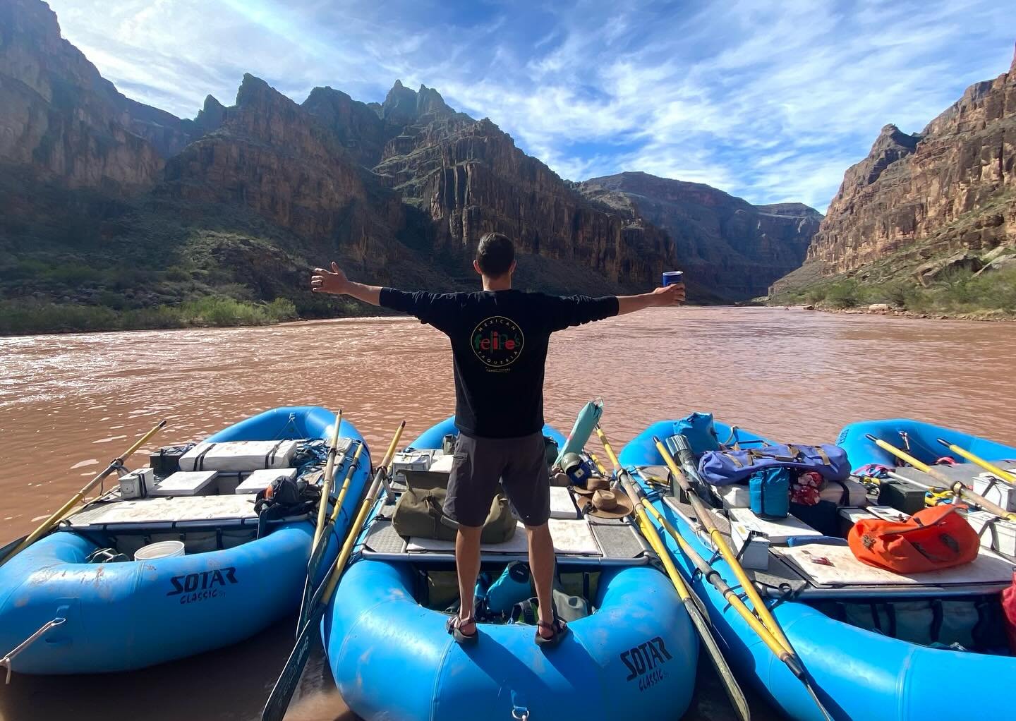 Thanks for sending us the pic of you in your Felipes t -shirt  while in the Canyon! You might be starting something Bill !!;)