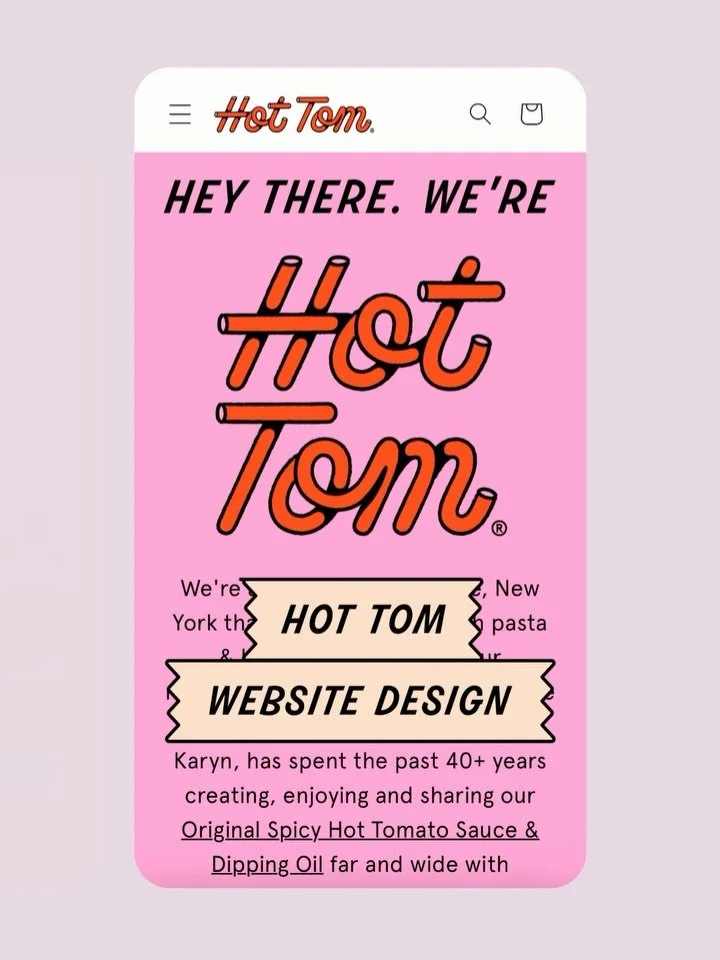 Sharing a lil color &amp; joy this weekend with a special *part 2* of my project recap with the world-famous @hottomdotcom ! 🍅 After collaborating together on the new branding &amp; packaging design for their ✨iconic✨ products (see my feed for part 
