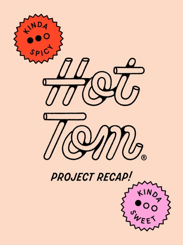 A sweet &lsquo;n spicy recap of one of my all-time favorite projects! (For the best clients, the incredible family behind @pastabilities and @hottomdotcom 🍅). Swipe to see a peek at the branding and packaging process for a product and business I tru
