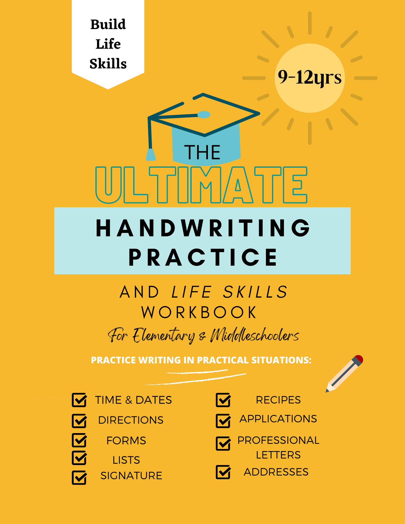 Handwriting and Life Skills Practice Workbook