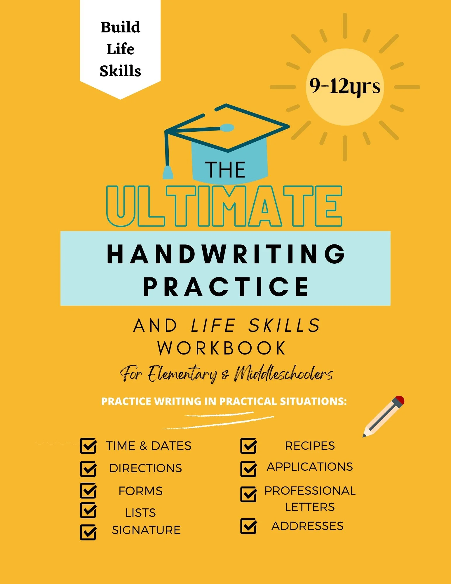 Handwriting practice for independent learners, ages 9-12, who could use motivation writing legibly. Over 130 pages covering 10+ life skills.

$12.99 