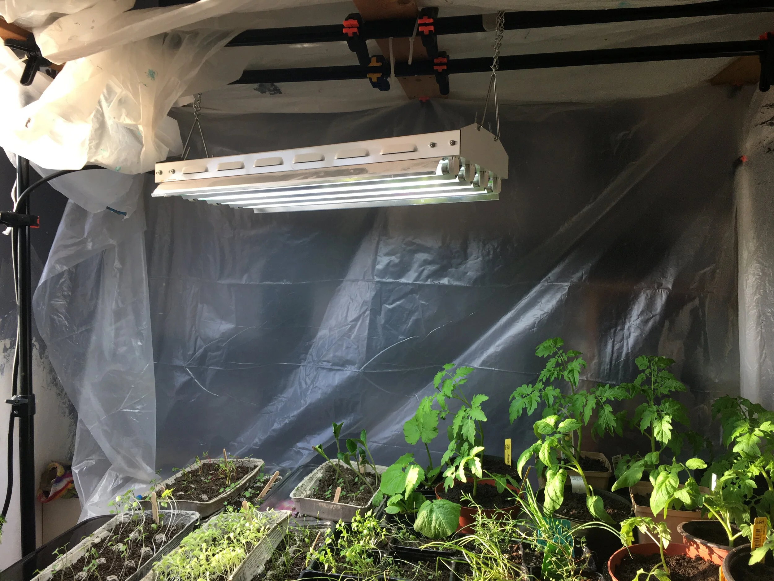 My homemade greenhouse table.