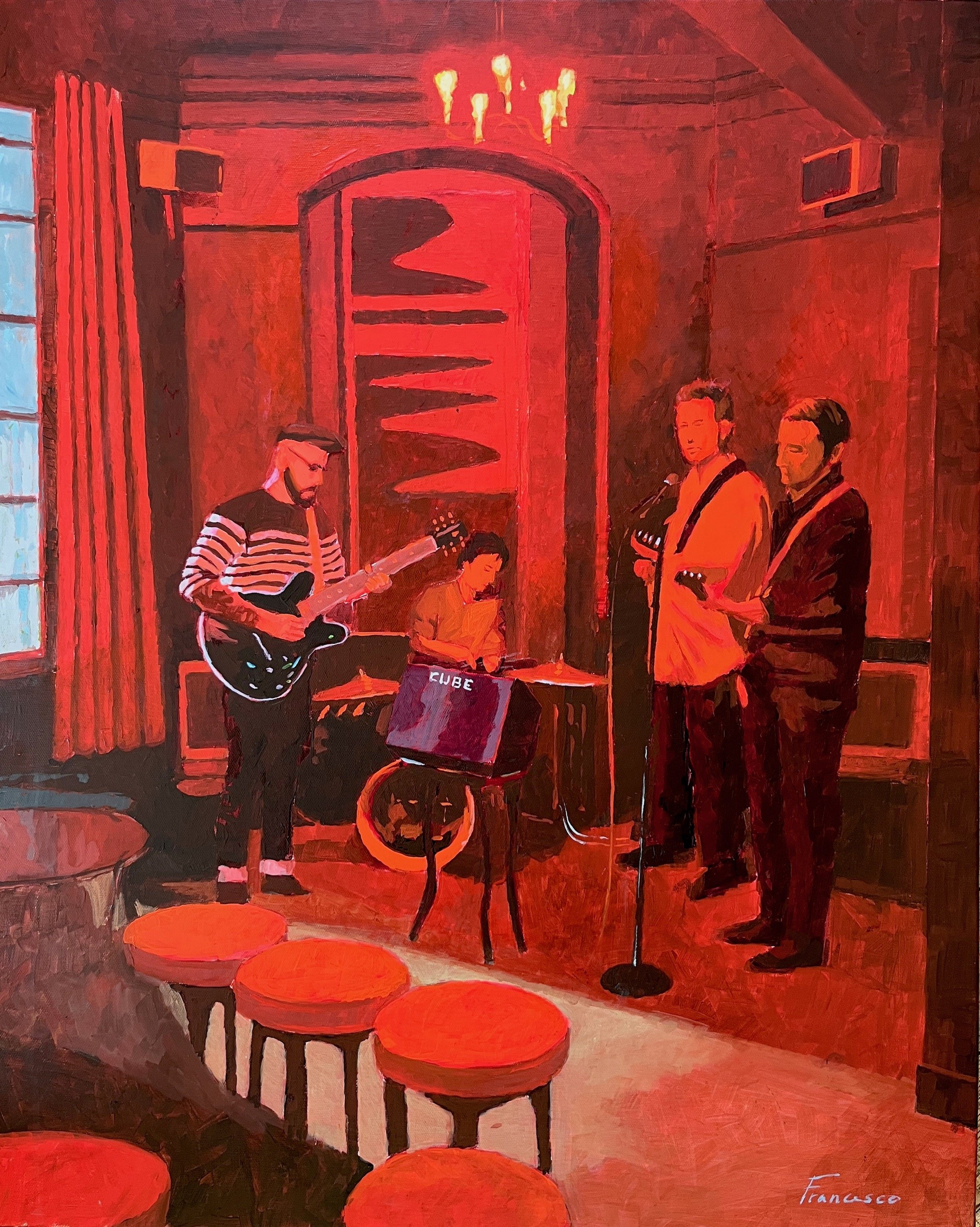 Blues at the Blue Posts. 24 x 30"