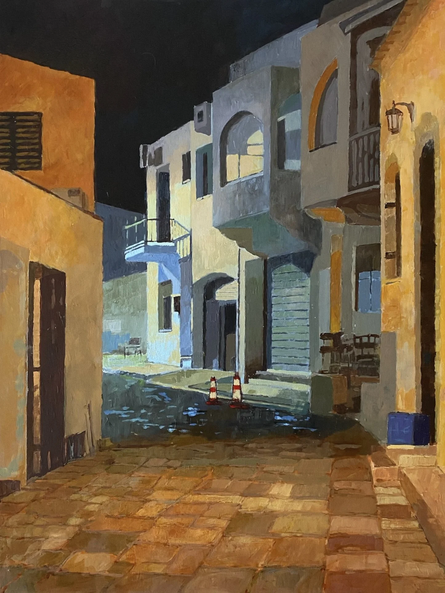 Backstreet reflections (18x24")