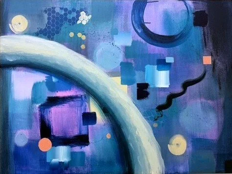 River of Light / Original / Media : Mixed Media / Dimensions: 30x40x1.5 in / 2026 / Sold Commission 