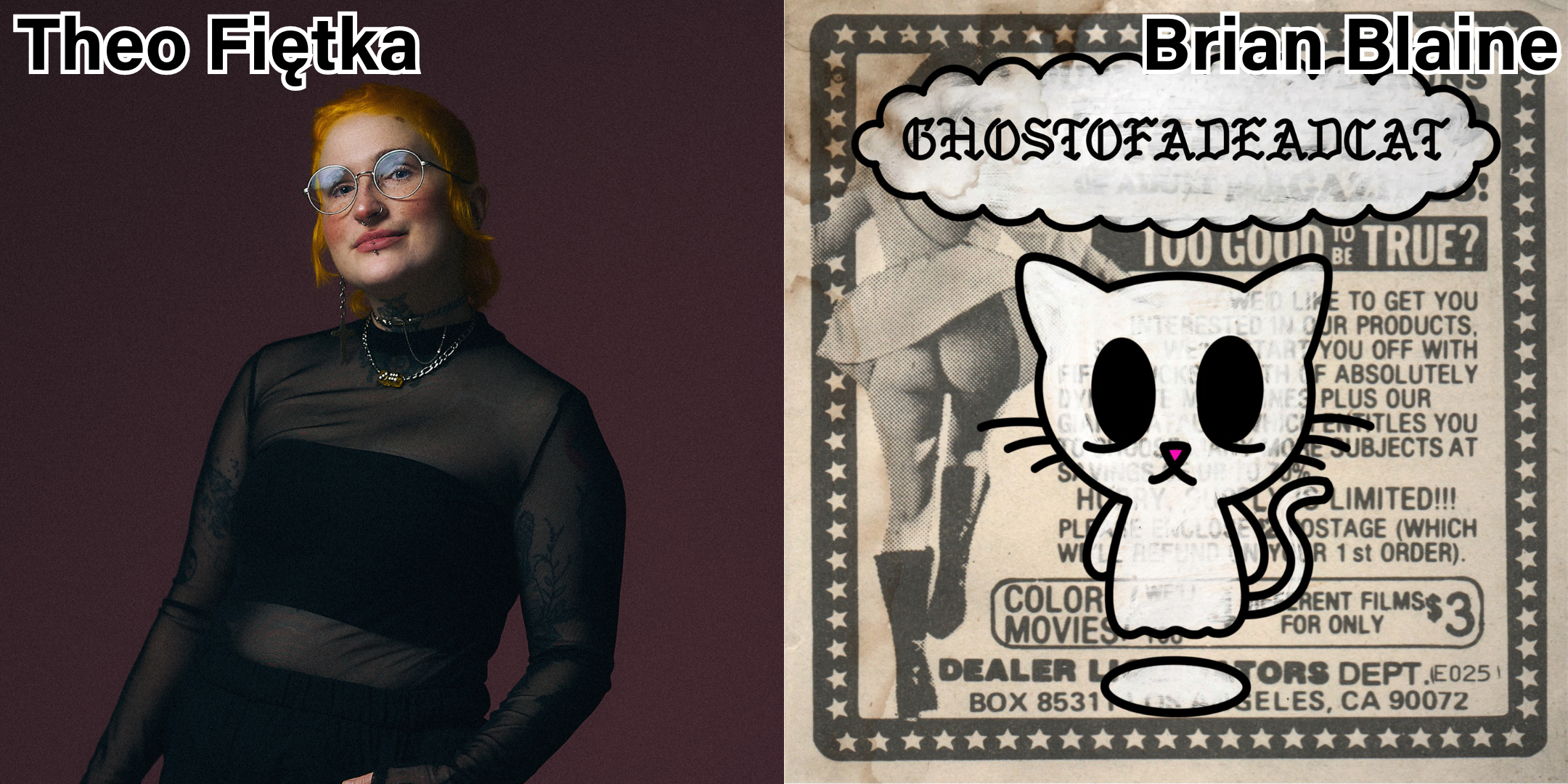 ....Two $100 vouchers for tattoo services from Theo Fiętka and Brian Blaine..Deux bons de 100 $ pour des services de tatouage de Theo Fiętka et Brian Blaine....