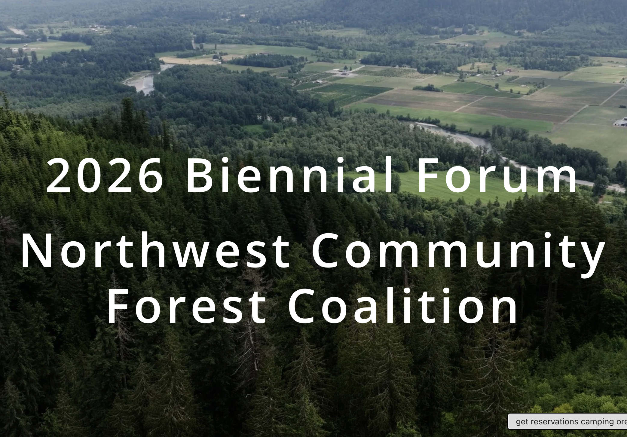 2026 Biennial Forum Northwest Community Forest Coalition