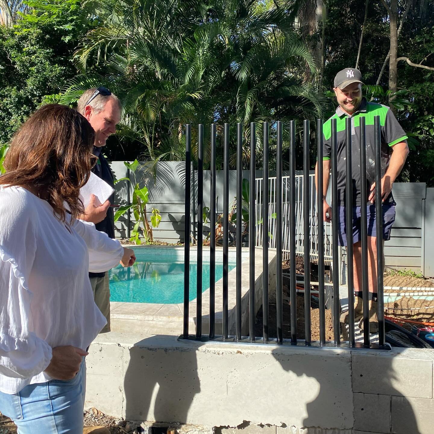 Today&rsquo;s site meeting~ Is it just me or do pool fence regulations seem overly complicated? ironically this pool is located on the river 🤪

#landscapearchitect&nbsp;
#gardendesign&nbsp;#landscapedesigner&nbsp;
#garden&nbsp;#brisbanegardens&nbsp;