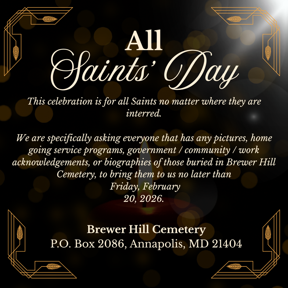 Brewer Hill Cemetery All Saints’ Day 