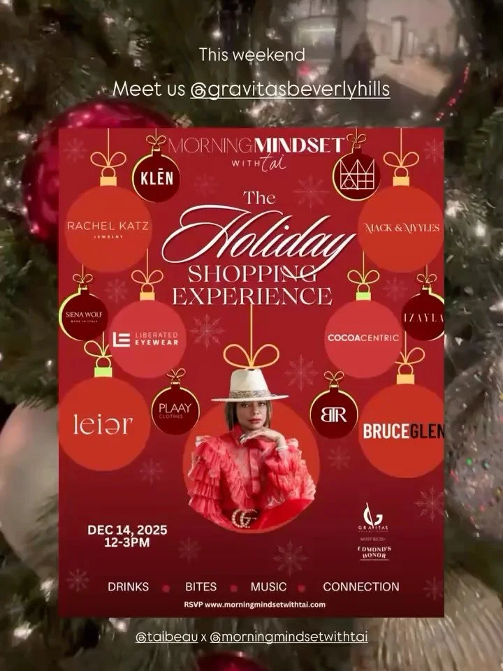 ✨ Hey L.A we&rsquo;ve touched down for a Holiday exclusive Truck Show at The beautiful @gravitasbeverlyhills today - alongside @taibeau x @morningmindsetwithtai 
For &lsquo;The Holiday Shopping Experience&rsquo;🎁 A curated shopping experience filled